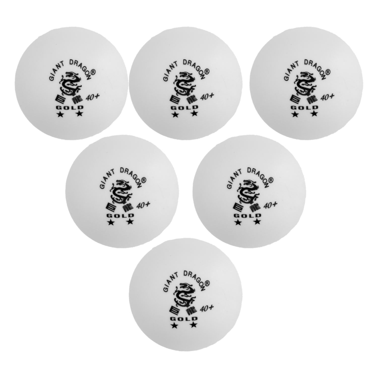 Pelotas De Ping Pong 2 Star GIANT DRAGON X6 Uds - Imagen 2