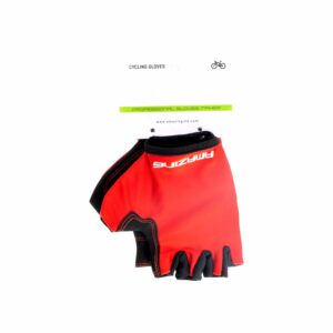 Guante De Bicicleta Rojo Negro AMAZING MEDIANO