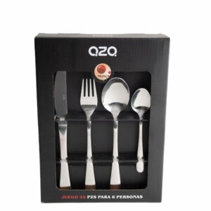 Juego De Cubiertos Cubiertos Gift Box 6 Puestos QZQ 24 Piezas
