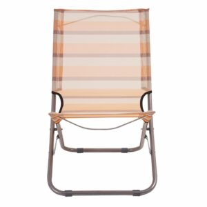 Silla De Playa Rayas Naranja FREE HOME