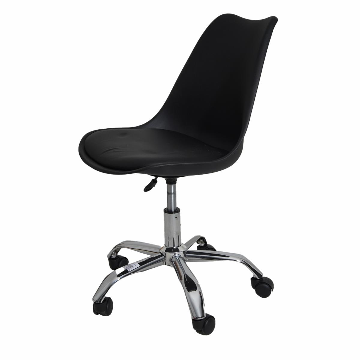 Silla De Oficina Altura Regulable Negro HY Plástica - Imagen 3