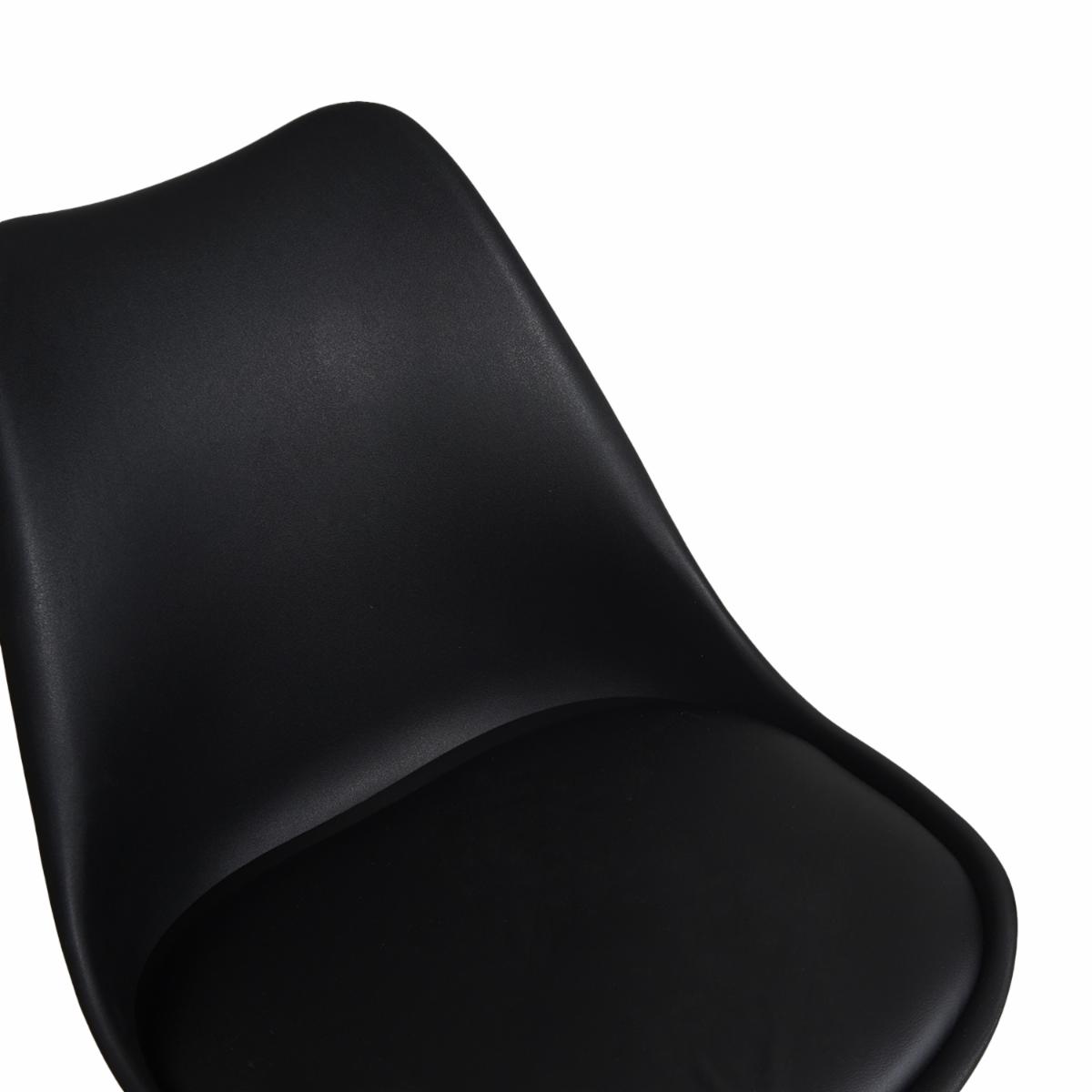 Silla De Oficina Altura Regulable Negro HY Plástica - Imagen 5