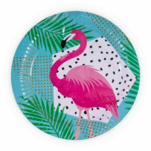 Plato Tendido Fiesta Flamingo 22,8 Cm FESTA X 6 Uds