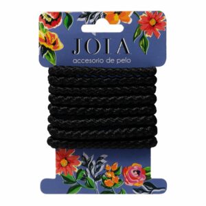 Elásticos Trenzados Calados Tono Negro X8 HAIR WITH FLAIR Paquete