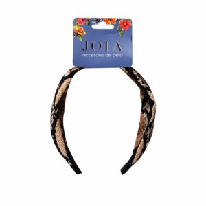 Diadema Animal Print Negro Con Café HAIR WITH FLAIR Longitud Perfecta