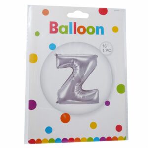 Globo Metálico Plateado BALLOON Letra Z