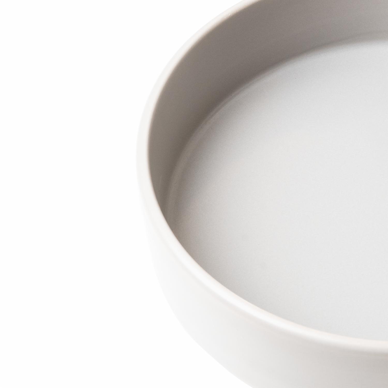 Plato Sopero Gris Claro Mate KERAMIKA 21 Cm - Imagen 2