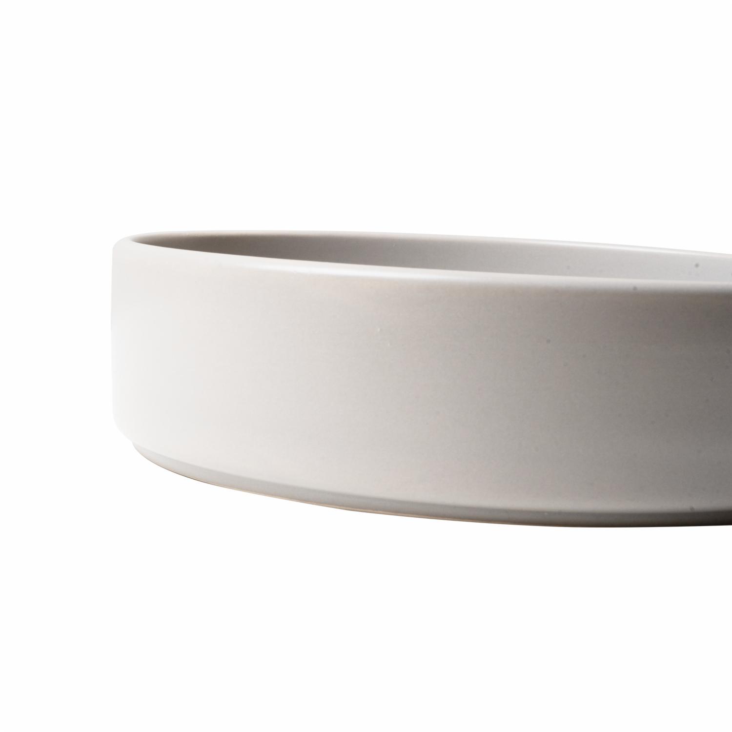 Plato Sopero Gris Claro Mate KERAMIKA 21 Cm - Imagen 3