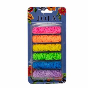 Mini Ligas Varios Colores HAIR WITH FLAIR Longitud Perfecta X 120 Unidades