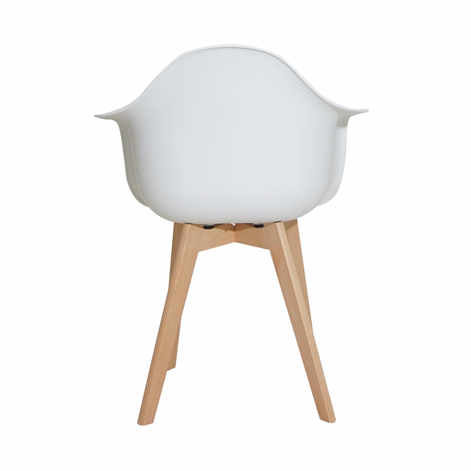 Silla Auxiliar Blanca Patas Metal HY Plástico y Metal