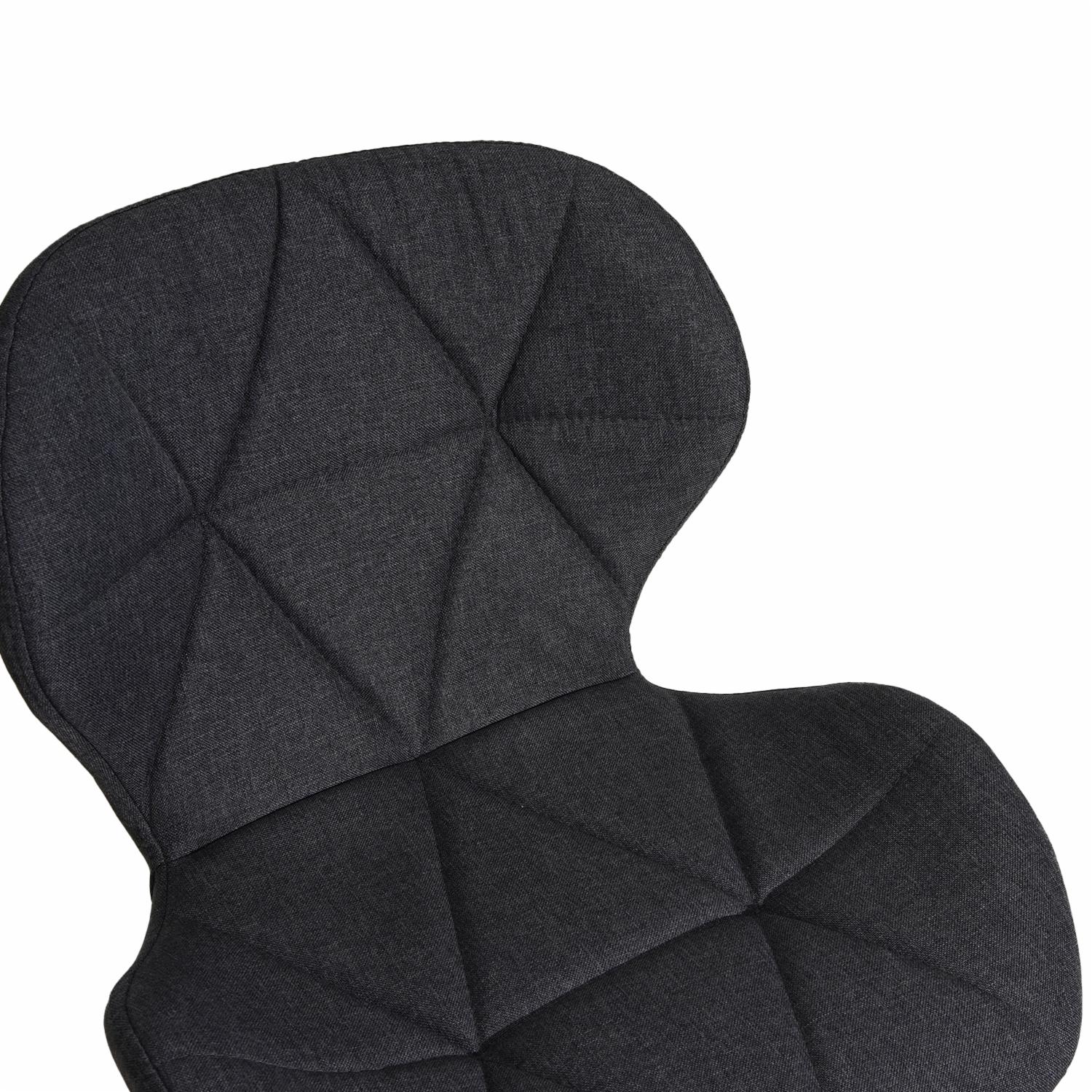 Silla Gris HY Patas De Metal Y Madera