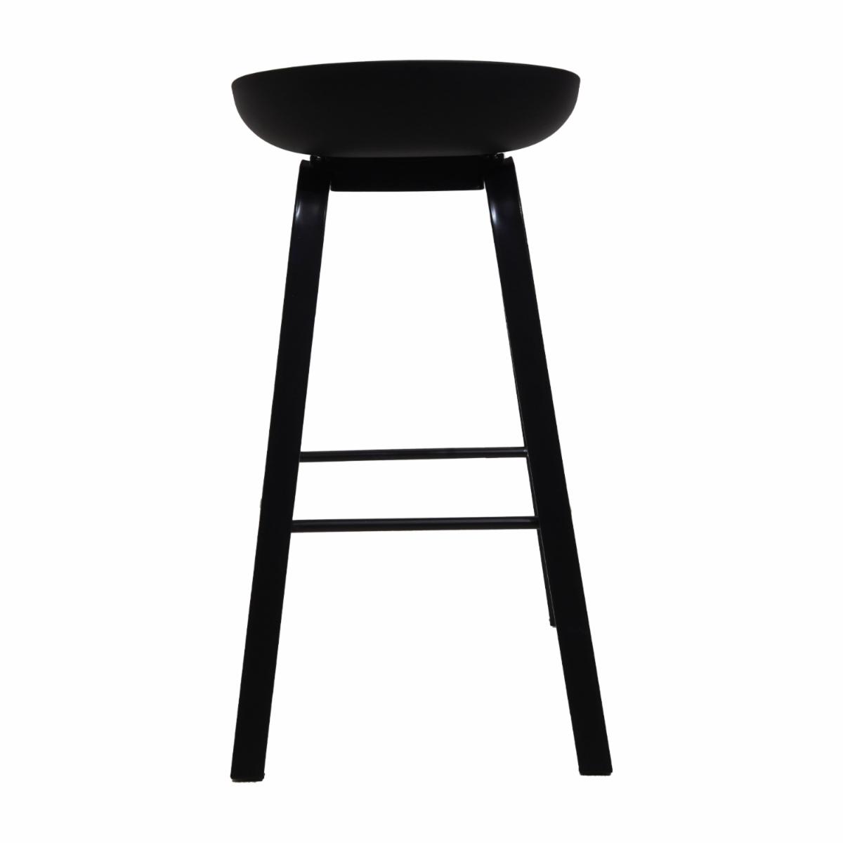 Silla De Bar Negra HY Plástico y Metal - Imagen 4