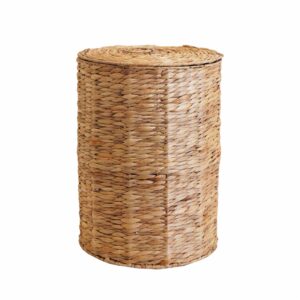 Canasto Redondo Natural Con Tapa MAXWELL Pequeño