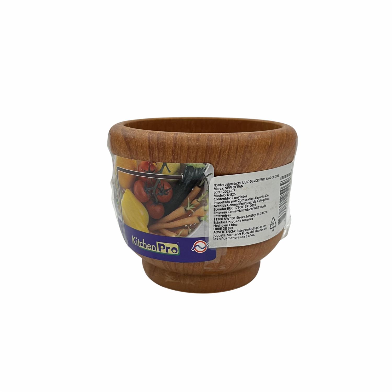 Juego De Mortero Mano NEW OCEAN 520 Ml