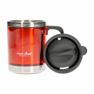 Jarro Térmico Con Tapa Color Rojo FREE HOME Unidad