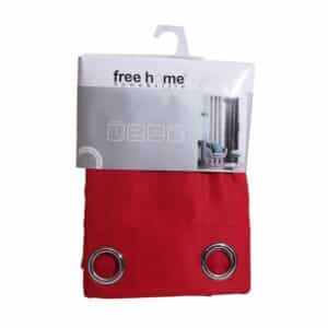 Cortina Chenille Roja FREE HOME 230 X 140 Cm