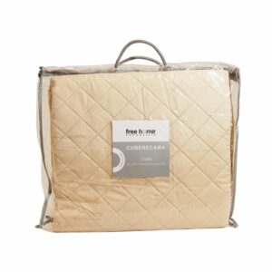 Cubrecama Unicolor Maíz FREE HOME 1 Plaza Y 1/2