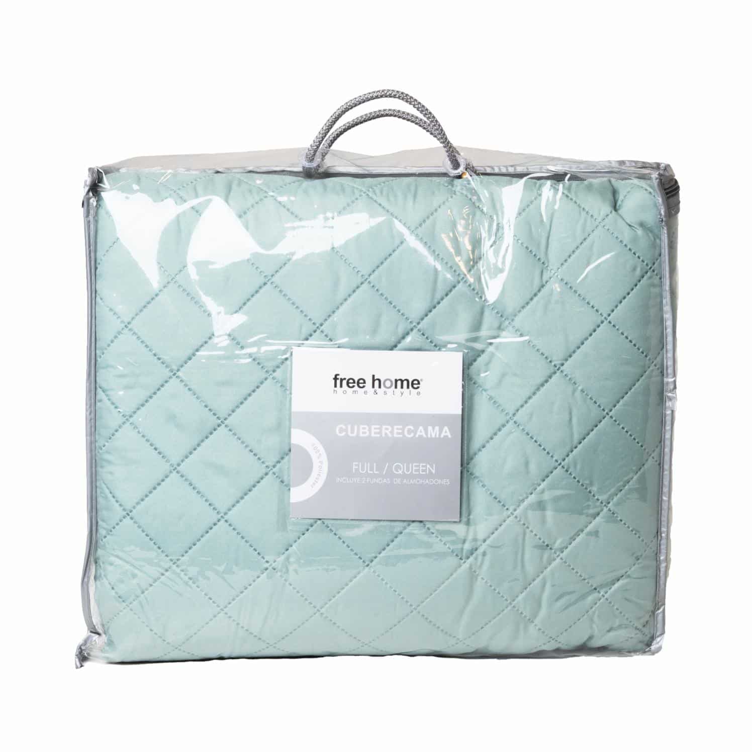 Cubrecama Unicolor Verde FREE HOME 2 Plazas - Imagen 3