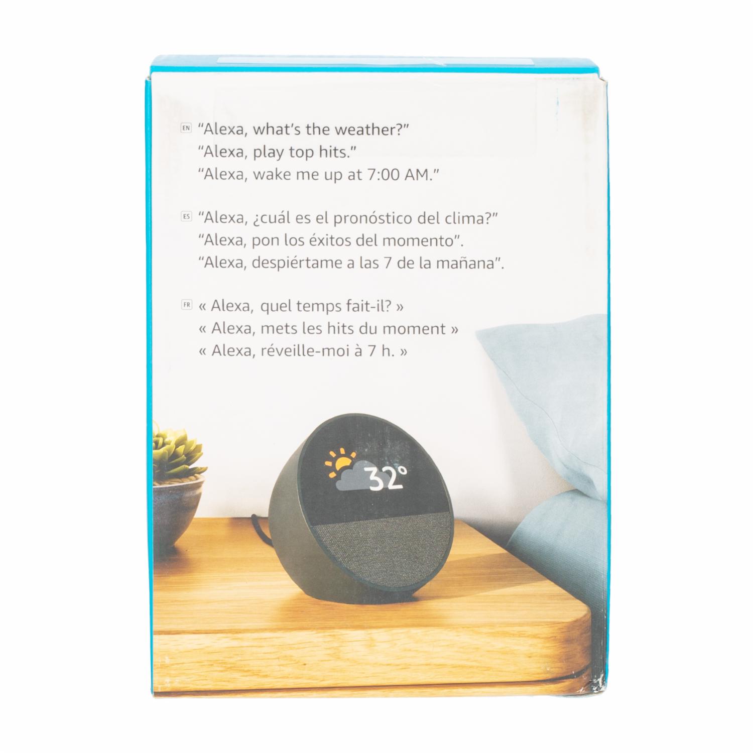 Echo Spot Black Alexa AMAZON Pantalla 2.83″