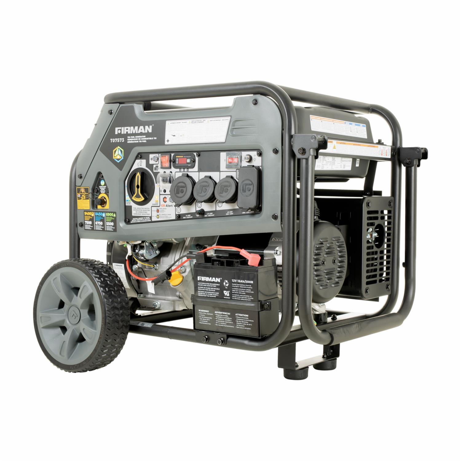 Generador Eléctrico A Gasolina Y Gas 12 Horas T07573 FIRMAN 9400W