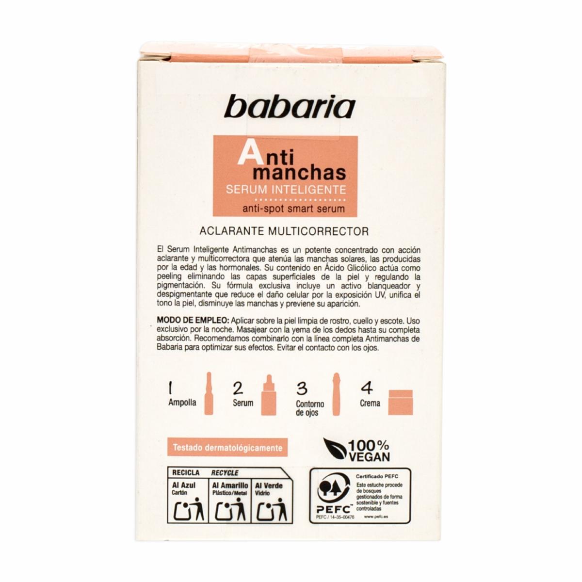Sérum Facial Inteligente Anti-Manchas BABARIA 30 Ml
