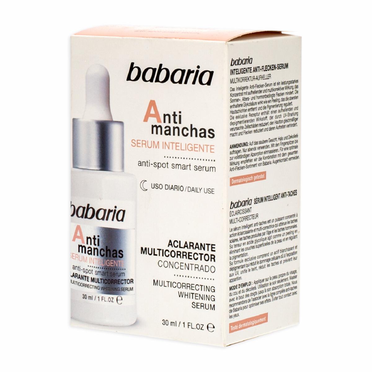Sérum Facial Inteligente Anti-Manchas BABARIA 30 Ml