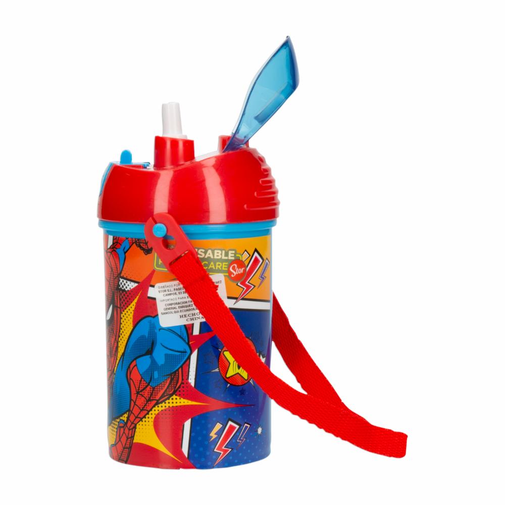 Tomatodo Pop Up Spiderman Con Cordón STOR 450 Ml - Imagen 4
