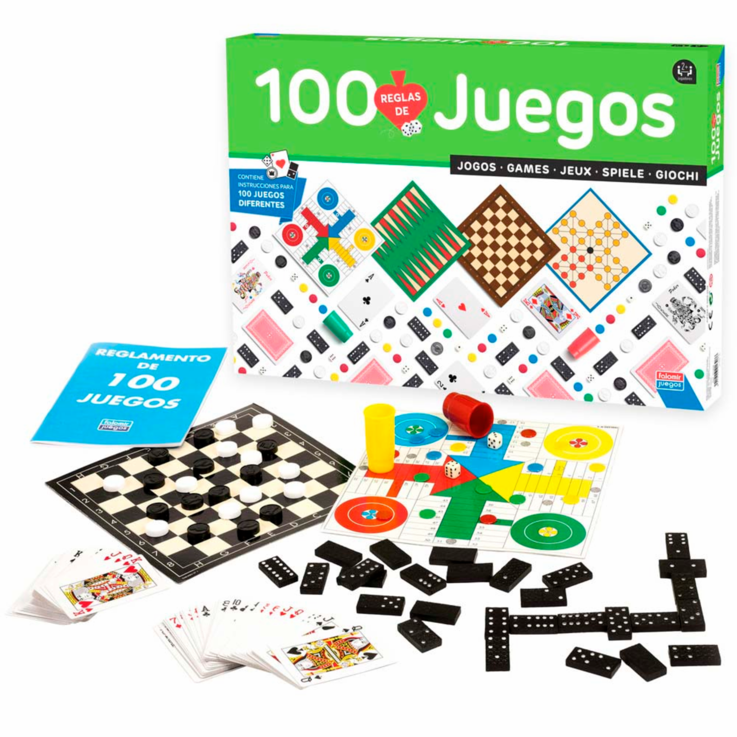 Juego De Mesa 100 Reglas De Juegos FALOMIR 2 – 4 Jugadores