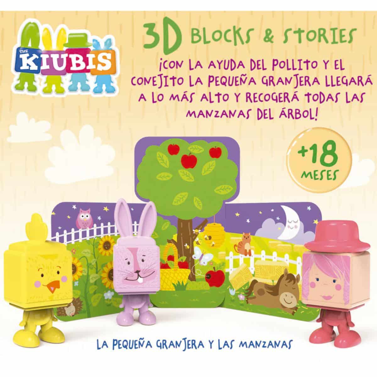 Juego Kiubis La Pequeña Granja Y Las Manzanas EDUCA Incluye Accesorios - Imagen 2