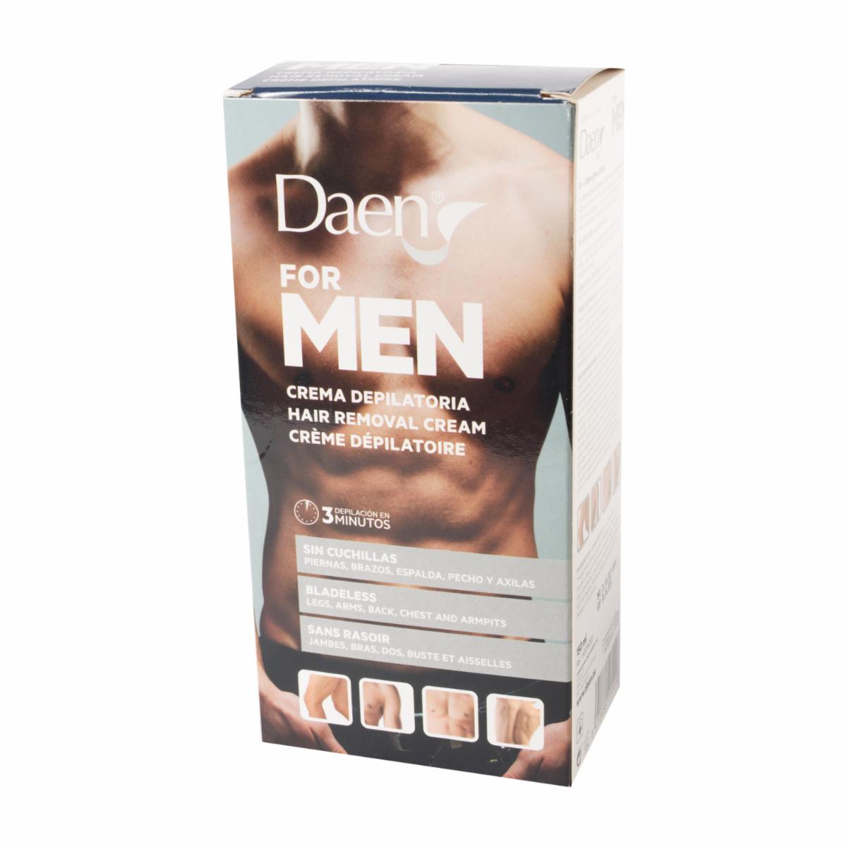 Crema Depilatoria Corporal Para Caballero DAEN 150 Ml