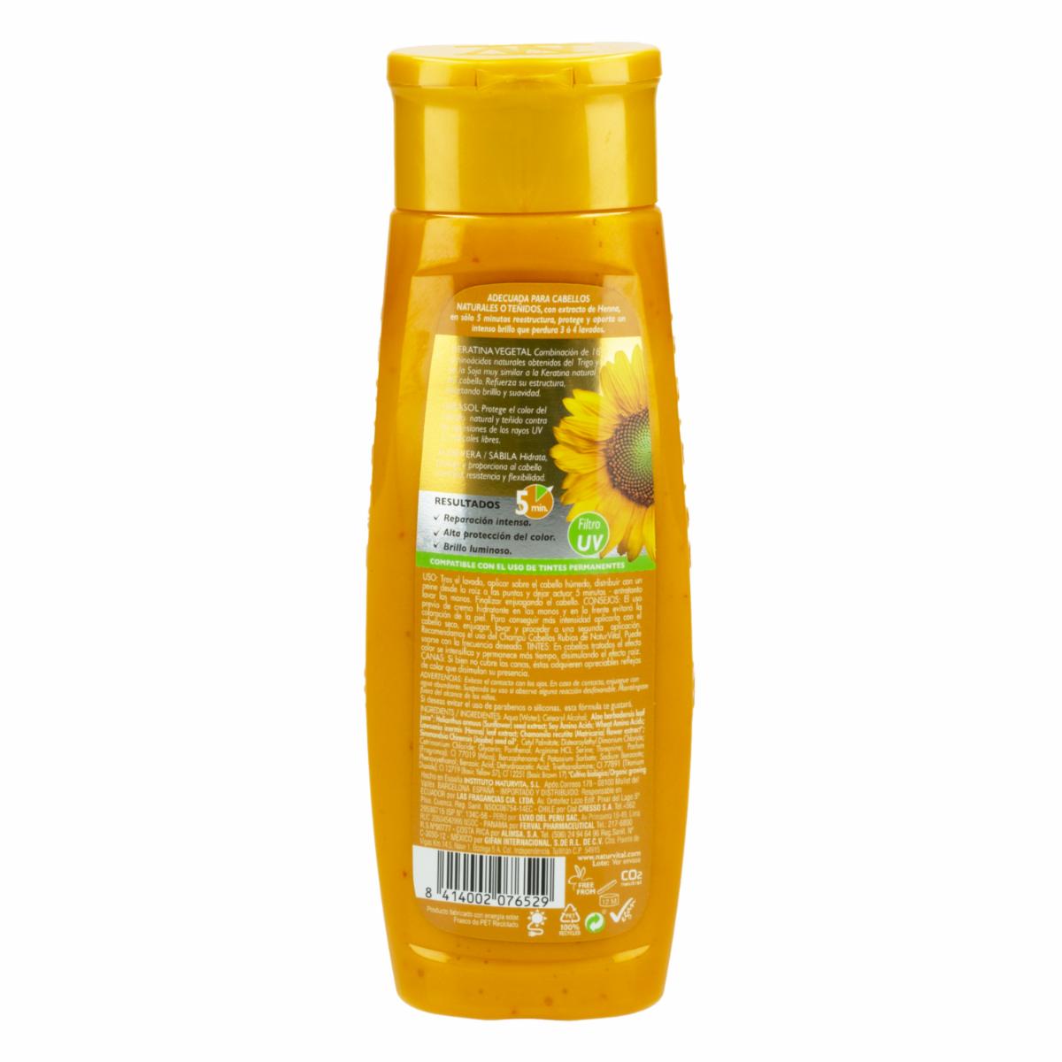 Mascara Capilar Rubio NATURALEZA Y VIDA 300 Ml