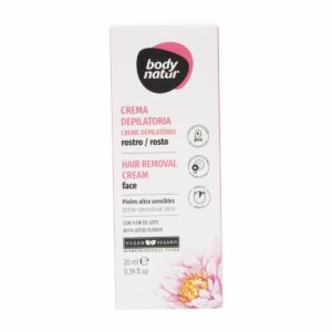 Crema Depilatoria Facial Con Flor De Loto BODY NATUR 20 Ml