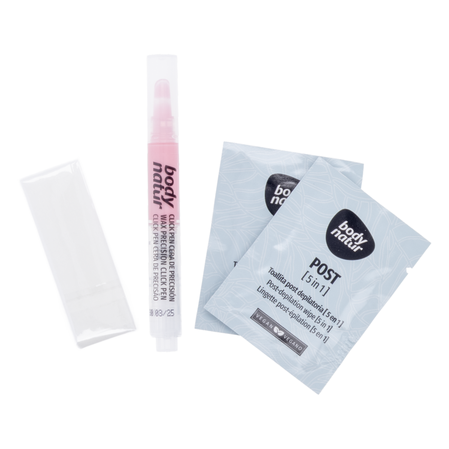 Cera Depilatoria Facial Click Pen Precisión Con Flor De Cerezo BODY NATUR 3 Ml - Imagen 2