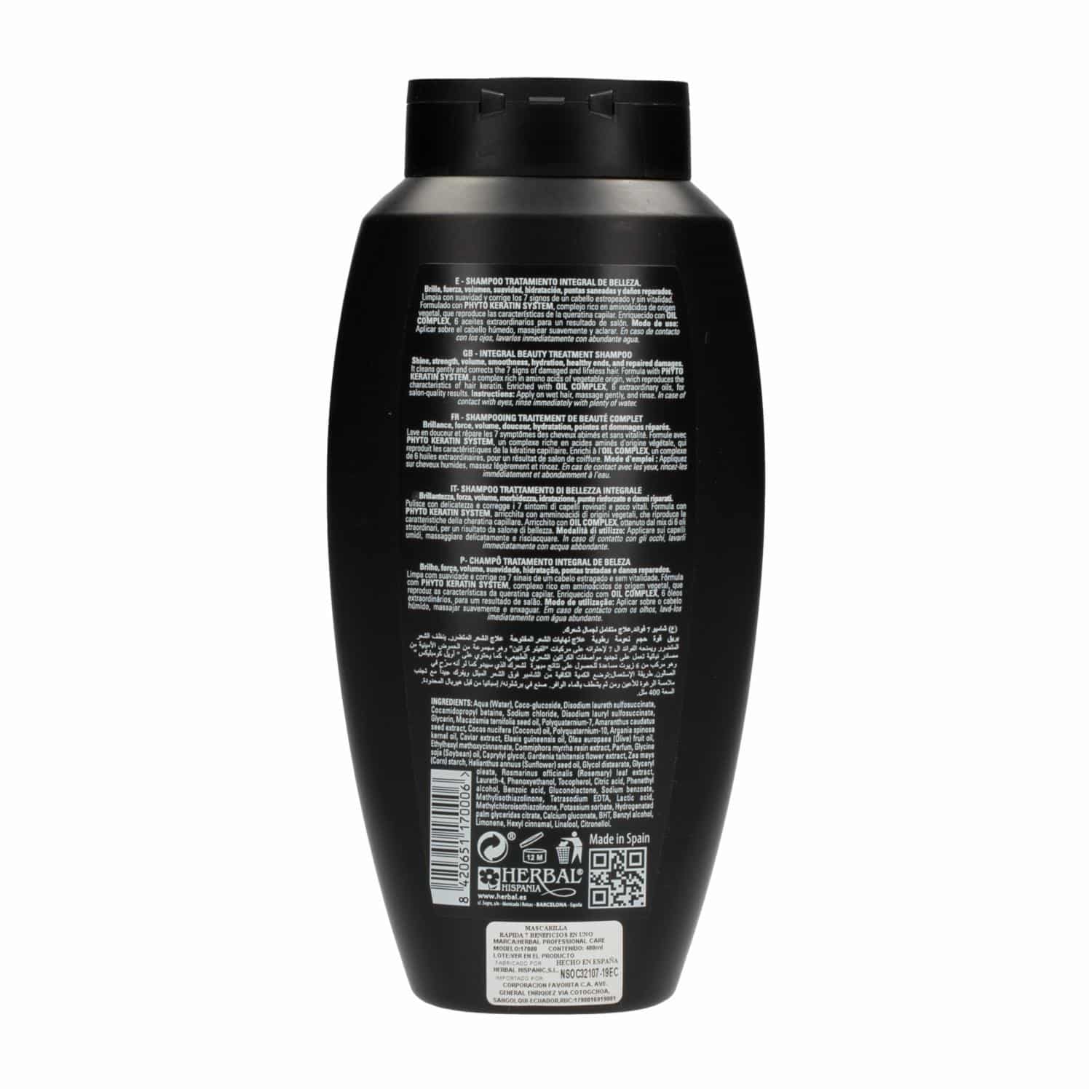 Shampoo Original Phyto Kertain 7 Beneficios En 1 HERBAL 400 Ml - Imagen 2