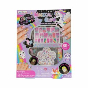 Uñas Postizas Para Niñas Brillantes Magical HOT FOCUS Juego X 12 U
