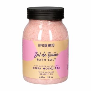 Sal De Baño Rosa Mosqueta FLOR DE MAYO 650 G