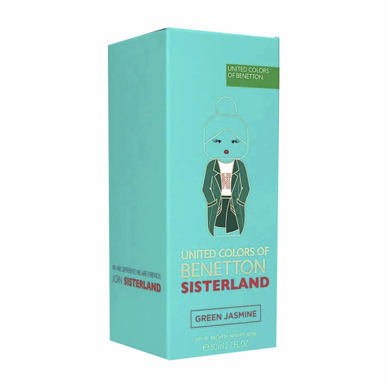 Fragancia Para Dama Sisterland Green Jasmín Wom Edt BENETTON 80 Ml