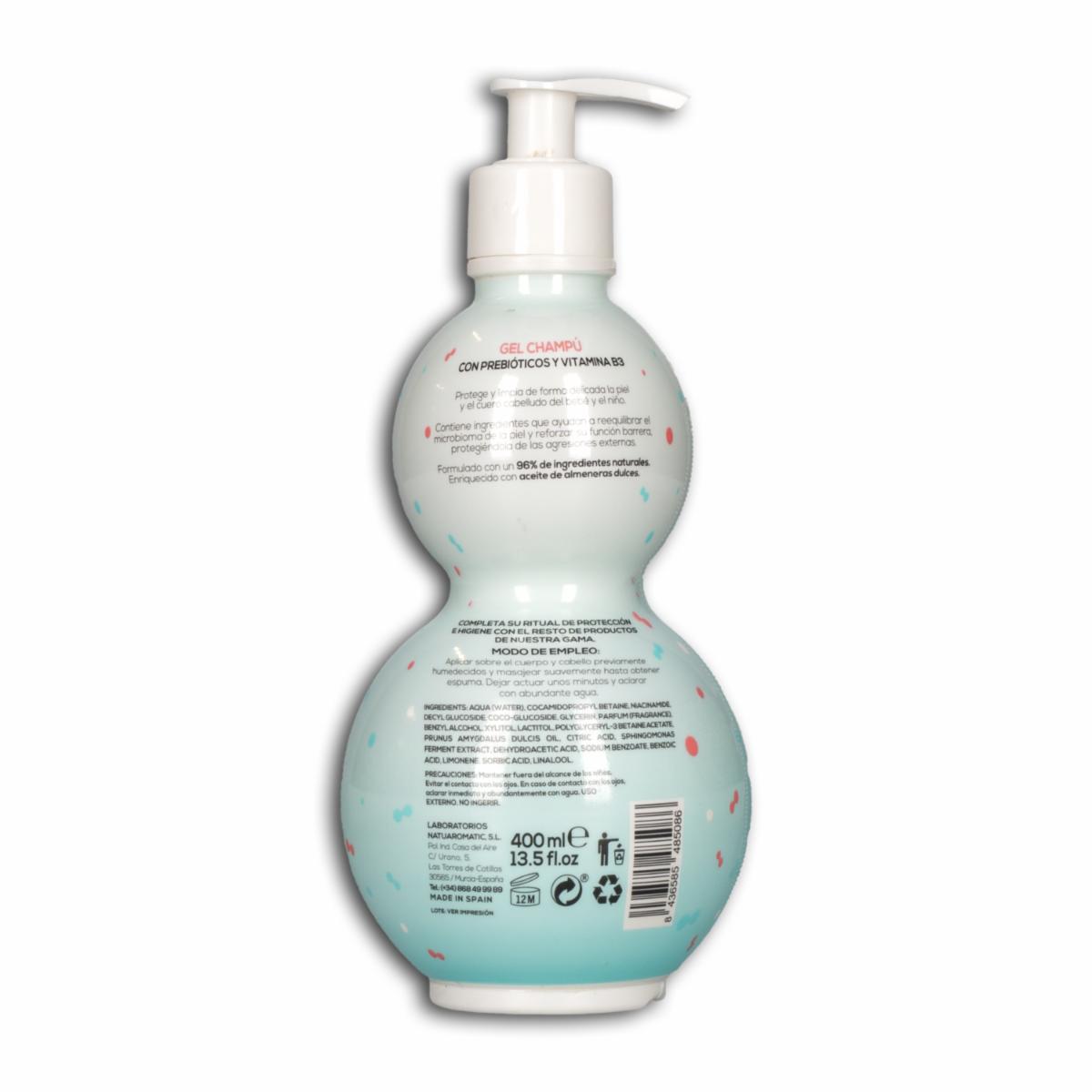 Shampoo Infantil En Gel Con Prebióticos Y Vitaminas SEVEN KIDS 400 Ml