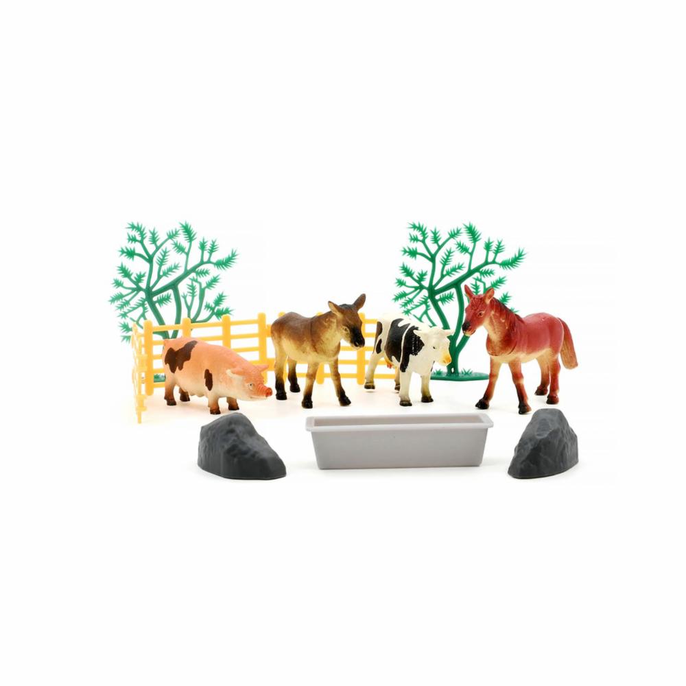 Set De Juego Animales De La Granja ANIMAL WORLD 12 Piezas - Imagen 2