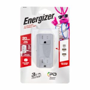 Tomacorriente Eléctrico De 2 Salidas Con USB 3.0 ENERGIZER Unidad