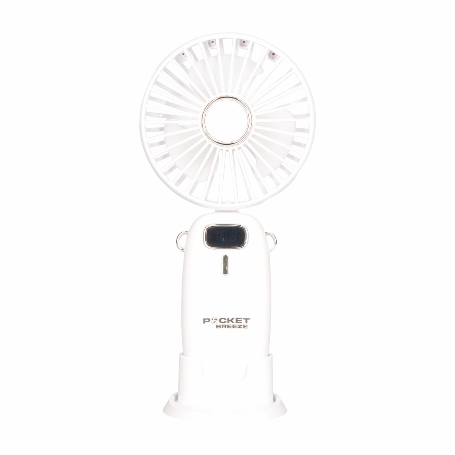 Mini Ventilador Portátil Recargable Correa PREMIER PBF02WH
