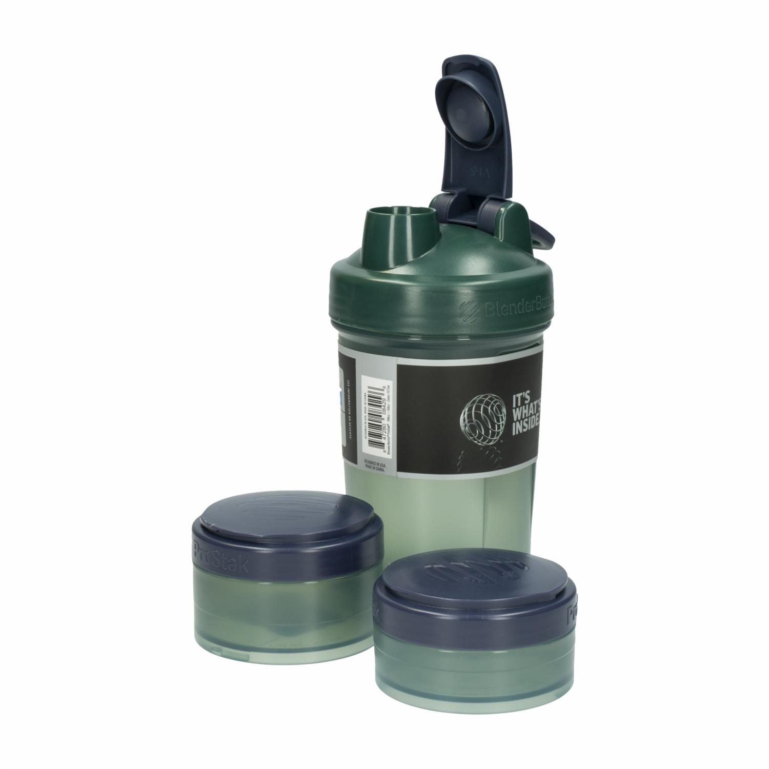 Tomatodo Prostack Verde Con Almacenador De Proteína BLENDER BOTTLE 651 Ml - Imagen 3