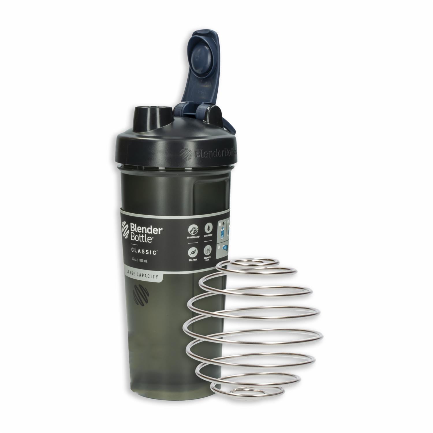 Tomatodo Classic Negra Con Bola Mezcladora BLENDER BOTTLE 1330 Ml - Imagen 2