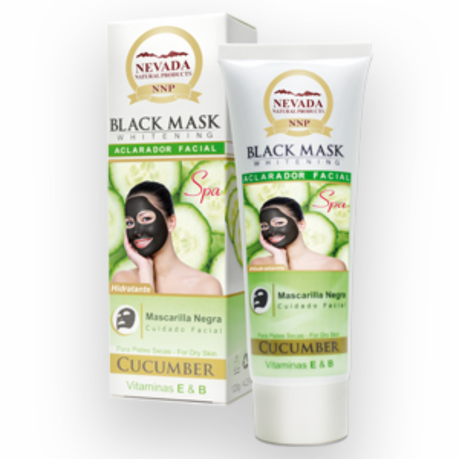 Mascarilla Facial De Black Mask Negra Pepino NEVADA 120 G