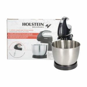 Batidora De Mano Con Soporte HH-09200002B HOLSTEIN 5 Velocidades