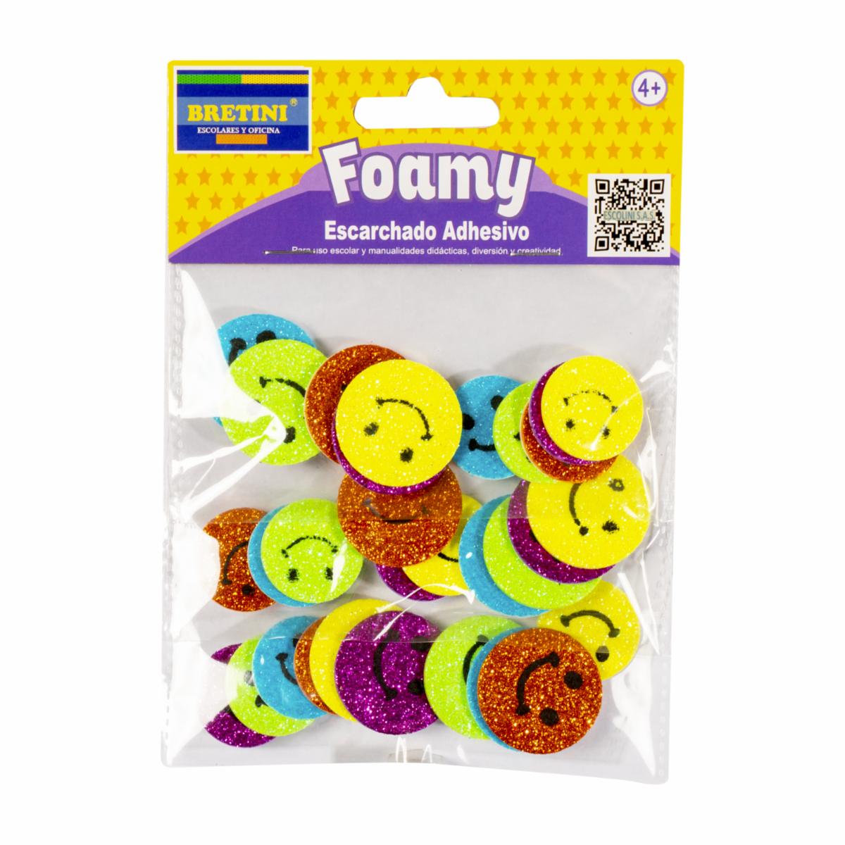 Foamy Figuras De Caras BRETINI X24 Uds