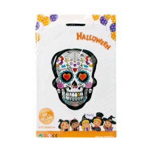 Globo Aluminio Calavera X1 IMPORTADORA CUMPLEAÑOS Unidad
