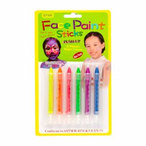 Lápiz Maquillaje Neón IMPORTADORA CUMPLEAÑOS 6 Colores