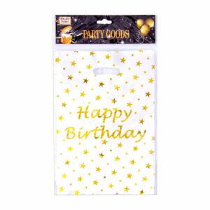 Funda Plástica Happy IMPORTADORA CUMPLEAÑOS X 10 Uds