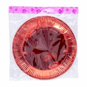 Platos Desechables Rojos Para Cumpleaños X 10 Unidades IMPORTADORA CUMPLEAÑOS 18 Cm